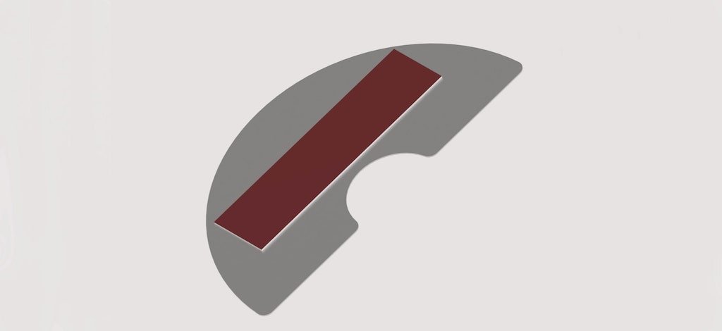 Disegno supporto per faro da parete