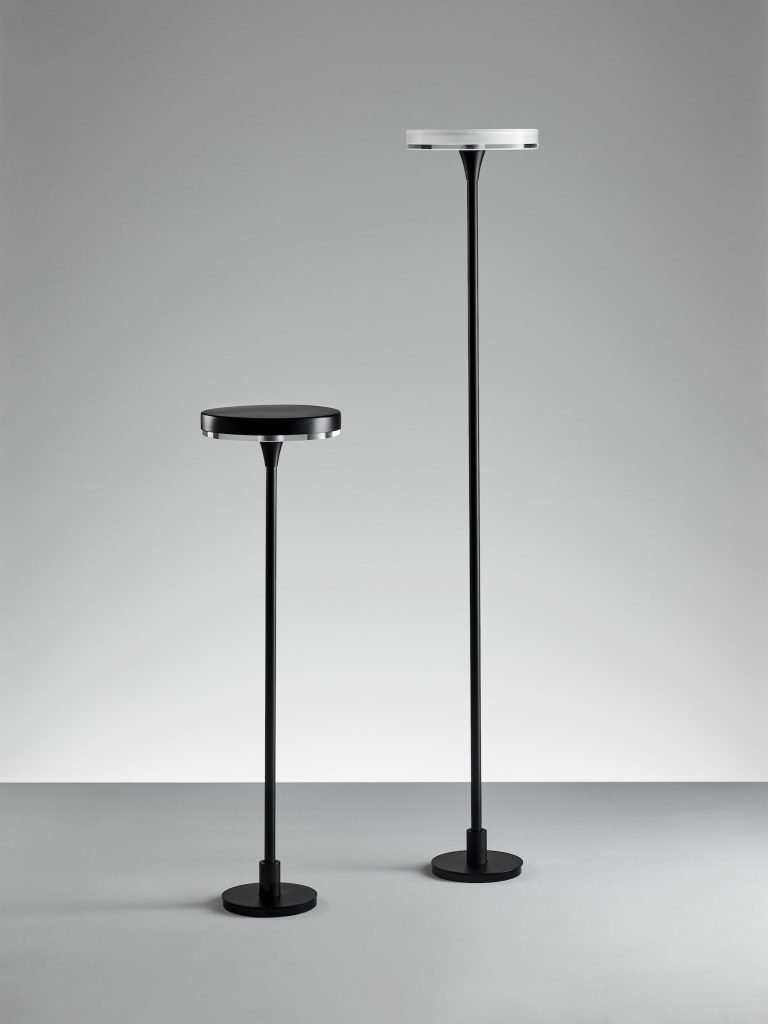 Lampada da terra lilla
