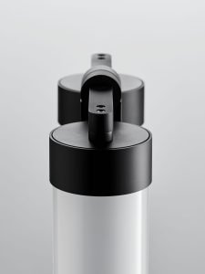 Gler doppio palo alto opalino dettaglio